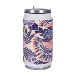 Lata Térmica Branca de Metal Aço Inox Com Tampa 300ml personalizada com foto ou frase !